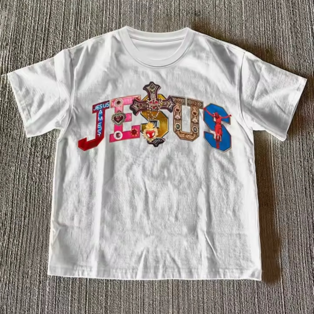 White Short Sleeve Cotton Tee